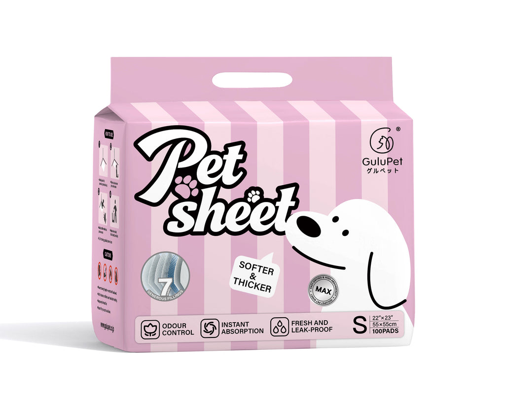 GuluPet - Premium Thickened Pet Training Pads 7 Layers | Small 22 x 23 in