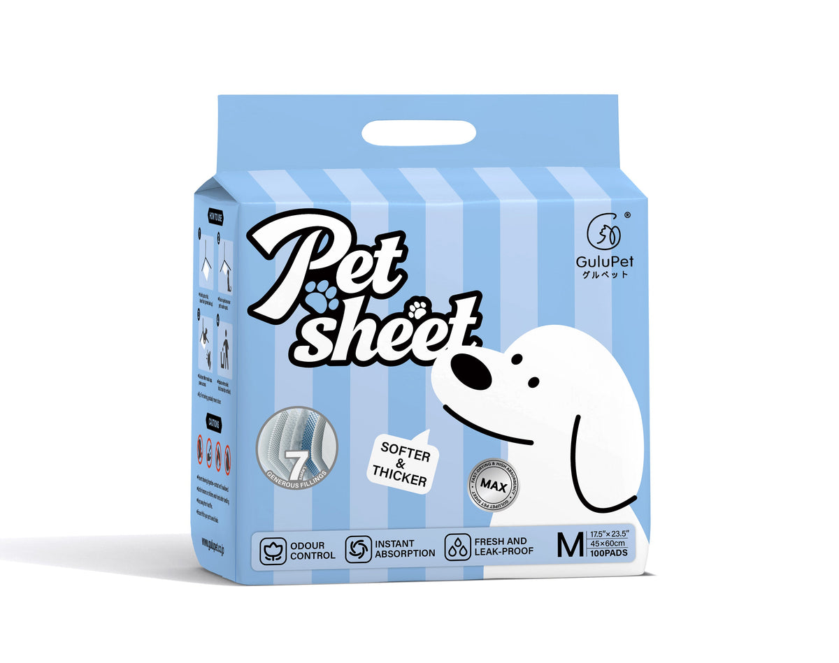 GuluPet - Premium Thickened Pet Training Pads 7 Layers | Medium 17.5x 23.5 in