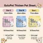 GuluPet - Premium Thickened Pet Training Pads 7 Layers | Large 28×34 in