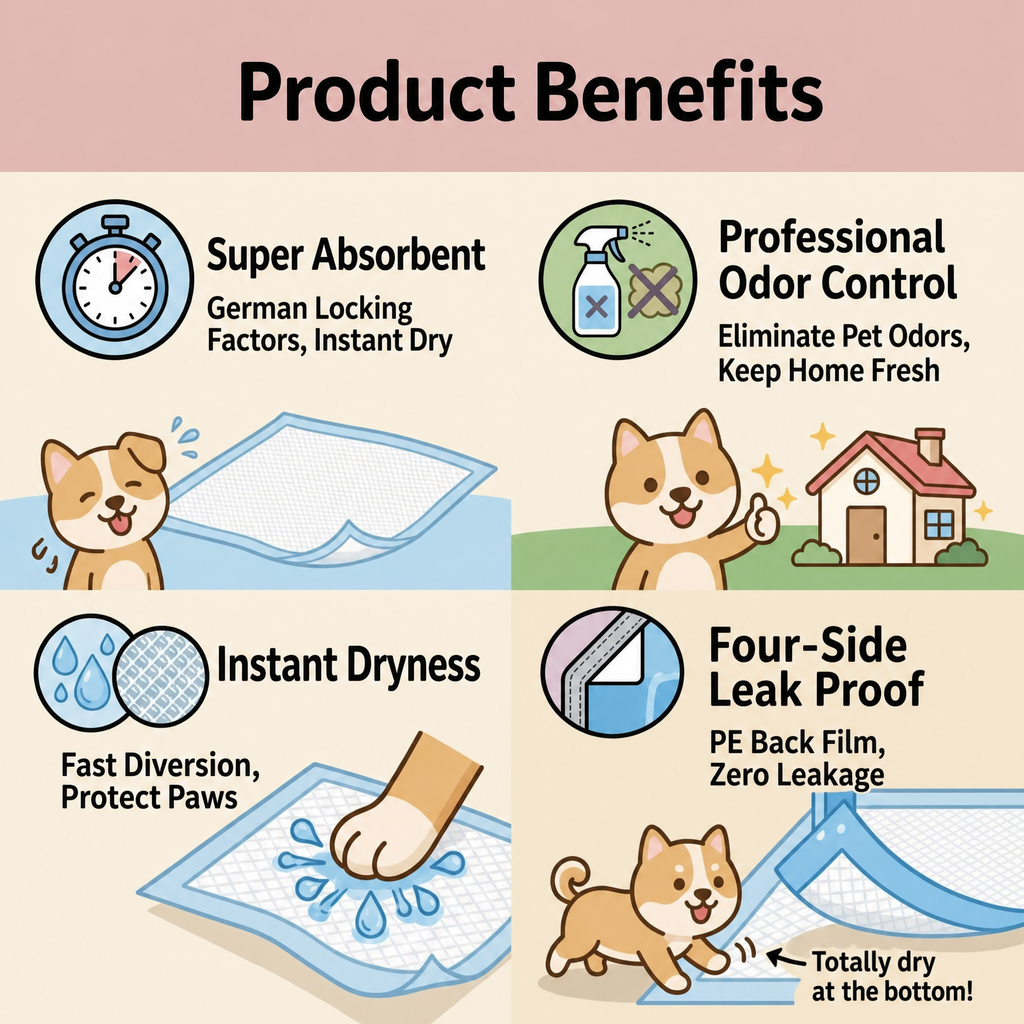 GuluPet - Premium Thickened Pet Training Pads 7 Layers | Small 22 x 23 in