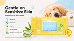 Gulupet Antibacterial Unscented Pet Wipes 100 sheets per pack